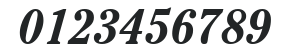 ITCCheltenham-Condensed Bold Italic numbers preview