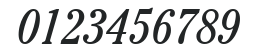 ITCCheltenham-CondensedBook Italic numbers preview