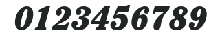 ITCCheltenham-UltraCondensed Italic numbers preview