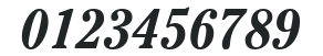 ITC Cheltenham LT Bold Condensed Italic numbers preview