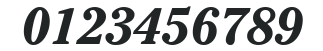 ITC Cheltenham LT Bold Italic numbers preview