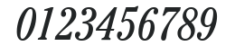 ITC Cheltenham LT Book Condensed Italic numbers preview
