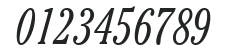 ITC Cheltenham LT Light Condensed Italic numbers preview