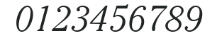 ITC Cheltenham LT Light Italic numbers preview