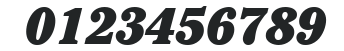 ITC Cheltenham LT Ultra Italic numbers preview