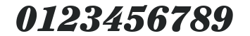 ITCClearface-Black Italic numbers preview