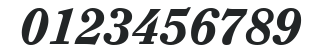 ITCClearface-Heavy Italic numbers preview