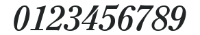 ITC Clearface LT Bold Italic numbers preview