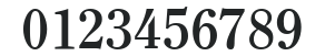 ITC Clearface LT Bold numbers preview