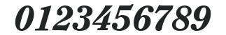ITC Clearface LT Heavy Italic numbers preview