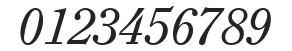 ITC Clearface LT Regular Italic numbers preview