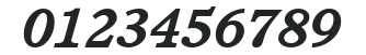 ITCCushing-Bold Italic numbers preview