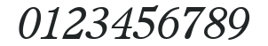 ITCCushing-Book Italic numbers preview