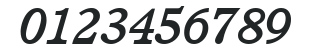 ITCCushing-Medium Italic numbers preview