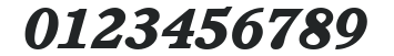 ITC Cushing LT Heavy Italic numbers preview