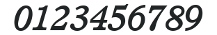 ITC Cushing LT Medium Italic numbers preview