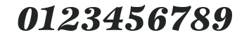 ITCEsprit-Black Italic numbers preview
