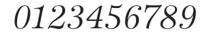 ITC Esprit LT Book Italic numbers preview