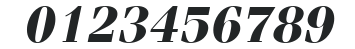 ITC Fenice LT Bold Oblique numbers preview