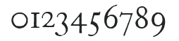 ITC Founders Caslon 12 Roman numbers preview