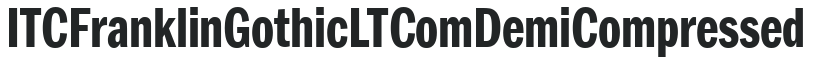 ITC Franklin Gothic LT Com Demi Compressed preview