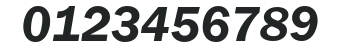 ITC Franklin Gothic LT Com Demi Italic numbers preview