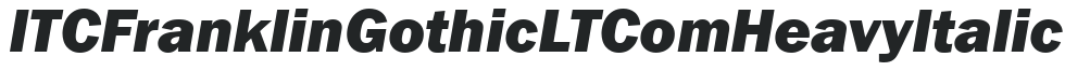 ITC Franklin Gothic LT Com Heavy Italic preview