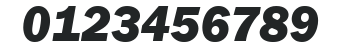 ITC Franklin Gothic LT Com Heavy Italic numbers preview
