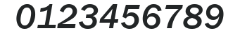 ITC Franklin Gothic LT Com Medium Italic numbers preview