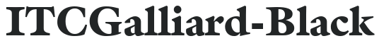 ITCGalliard-Black preview