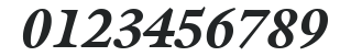 ITCGalliard-Black Italic numbers preview