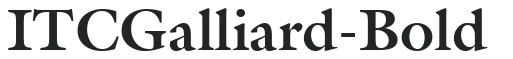 ITCGalliard-Bold preview