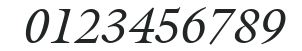 ITCGalliard-Italic numbers preview