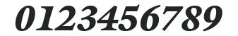 ITCGalliard-Ultra Italic numbers preview