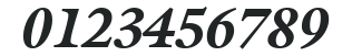 ITC Galliard LT Black Italic numbers preview