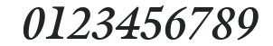ITC Galliard LT Bold Italic numbers preview