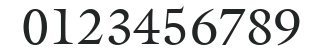 ITC Galliard LT Roman numbers preview