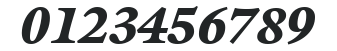 ITC Galliard LT Ultra Italic numbers preview