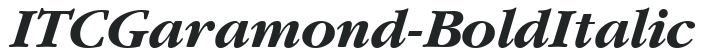 ITCGaramond-Bold Italic preview