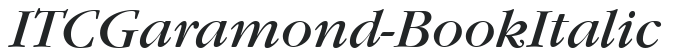 ITCGaramond-Book Italic preview