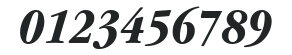 ITCGaramond-Condensed Bold Italic numbers preview