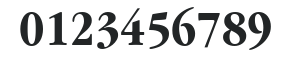 ITCGaramond-Condensed Bold numbers preview