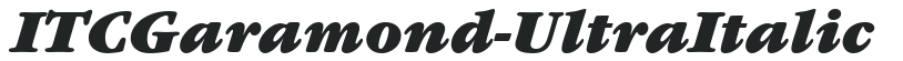 ITCGaramond-Ultra Italic preview