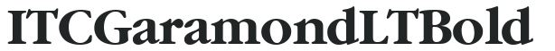 ITC Garamond LT Bold preview