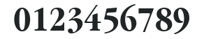 ITC Garamond LT Bold Condensed numbers preview