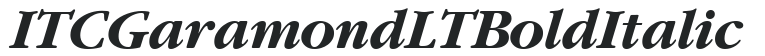 ITC Garamond LT Bold Italic preview