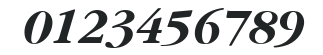 ITC Garamond LT Bold Italic numbers preview