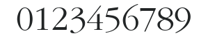 ITC Garamond LT Light numbers preview