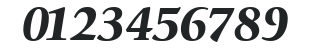ITCGiovanni-Black Italic numbers preview