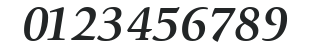 ITCGiovanni-Bold Italic numbers preview